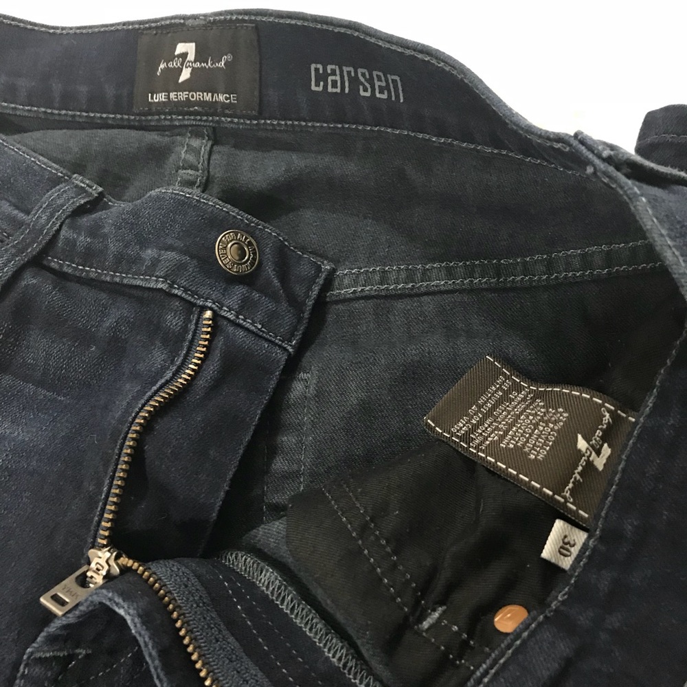 *Sold* 7 For All Mankind Luxe Carsten Jeans - Picture 3 of 4